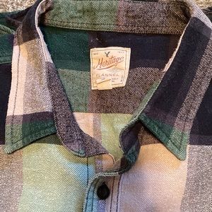 Green and blue flannel from American Eagle 2XL